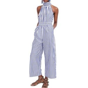 NWT Jcrew Striped Jumpsuit